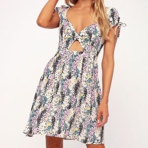 Free People Miss Right Cutout Skater Dress NWOT